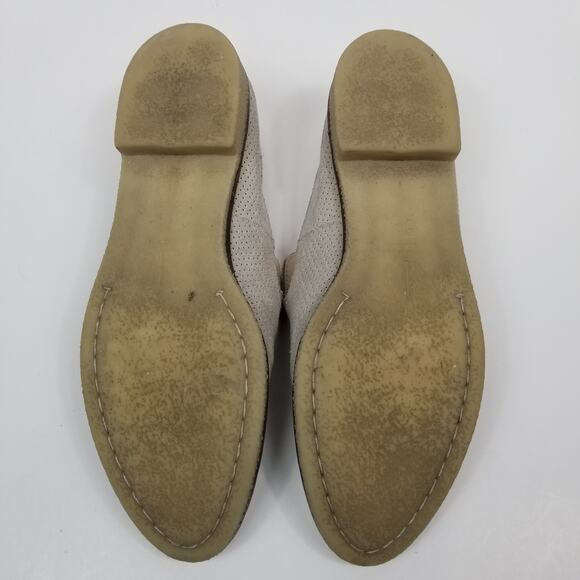 Dolce Vita Carla Perforated Suede Loafers Slip Ons Size 9 - Picture 6 of 7